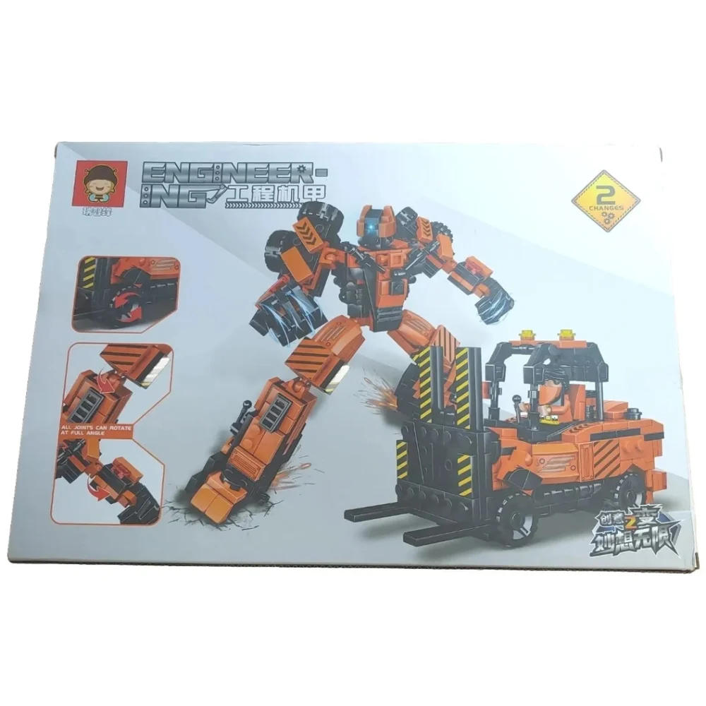 New Engineering Building Block Set Florklift Tranforms Robot 452 Pcs Boy Gift